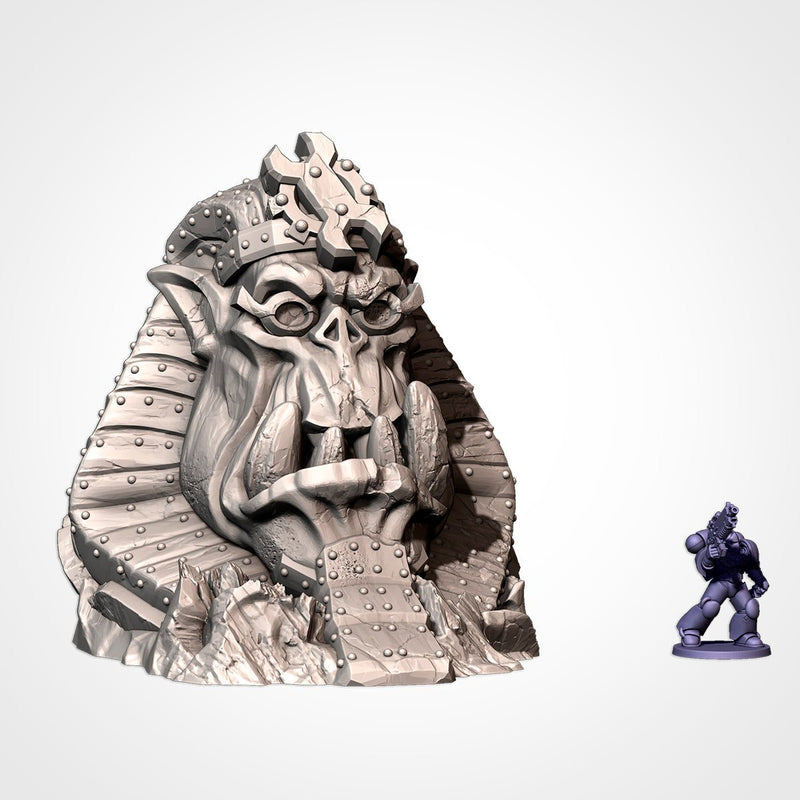 Orcish Monuments 3D printed terrain view 4
