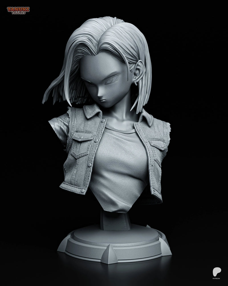 Android 18 Resin Statue & Bust - Bust view 4