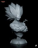 Vegeta SSJ3 Resin Statue & Bust - Bust view 4