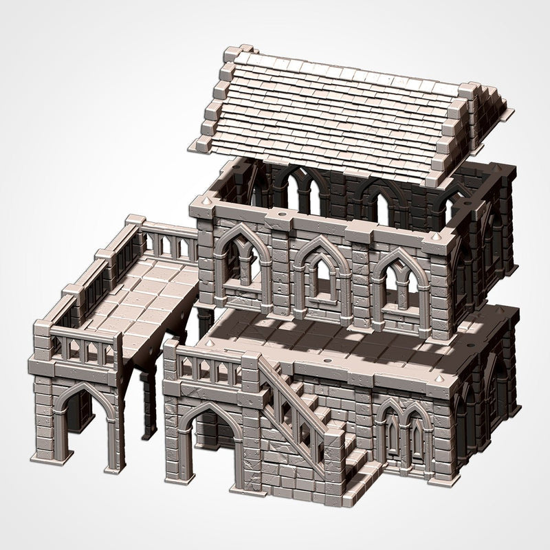 Middle Earth Town 3D printed terrain view 4