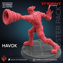 Havok Marvel MCP-compatible 40mm resin proxy miniature by Trident Miniatures - product image 4