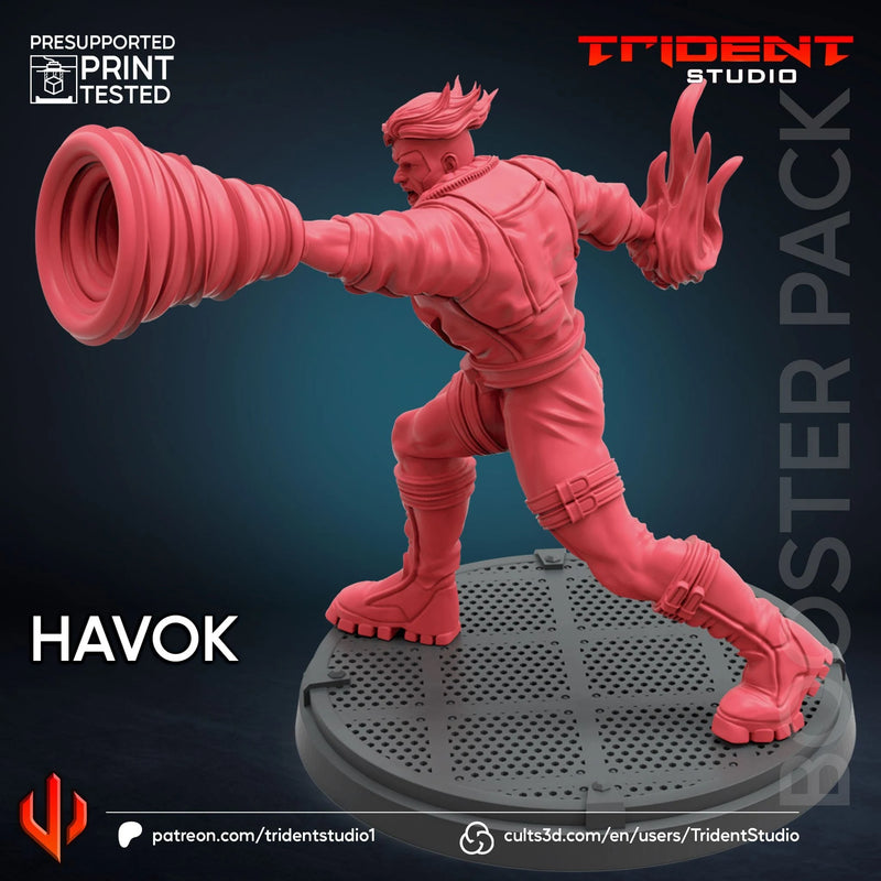 Havok Marvel MCP-compatible 40mm resin proxy miniature by Trident Miniatures - product image 4