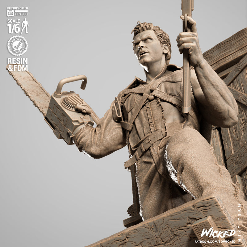 Ash Sculpture resin statue kit view 4
