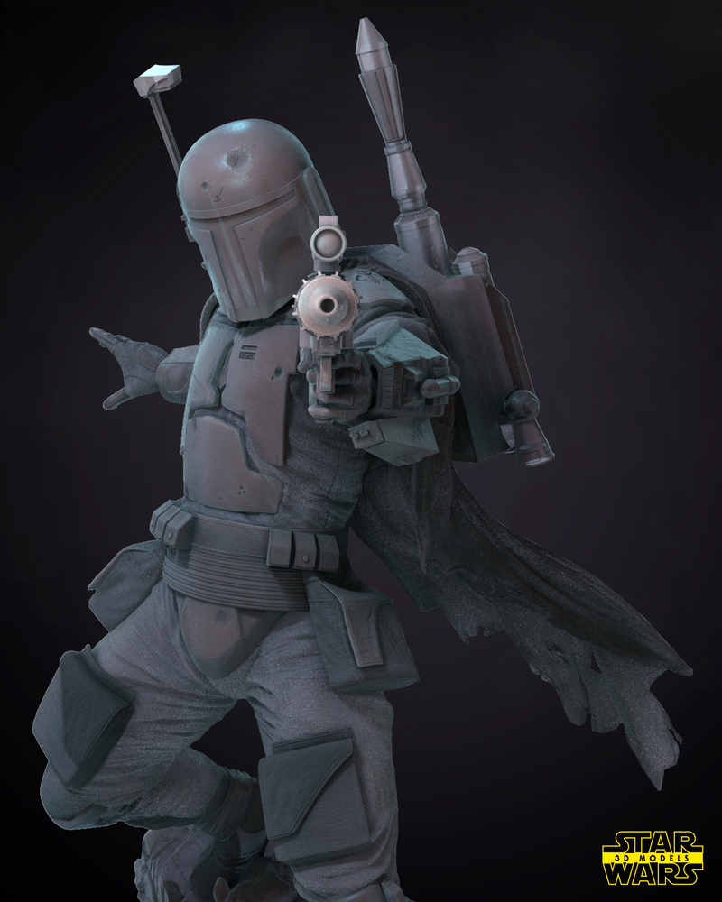 Boba Fett Original Version Sculpture