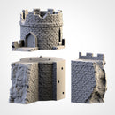 Ruined Castle 3D printed terrain view 4