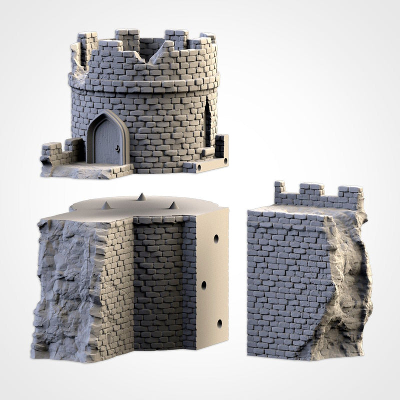 Ruined Castle 3D printed terrain view 4