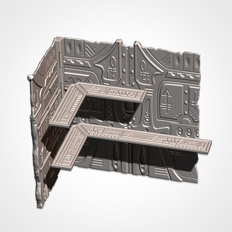 WTC Foldable Eldar Set 3D printed terrain view 4