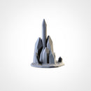 Glass Stones Terrain 3D printed terrain view 4