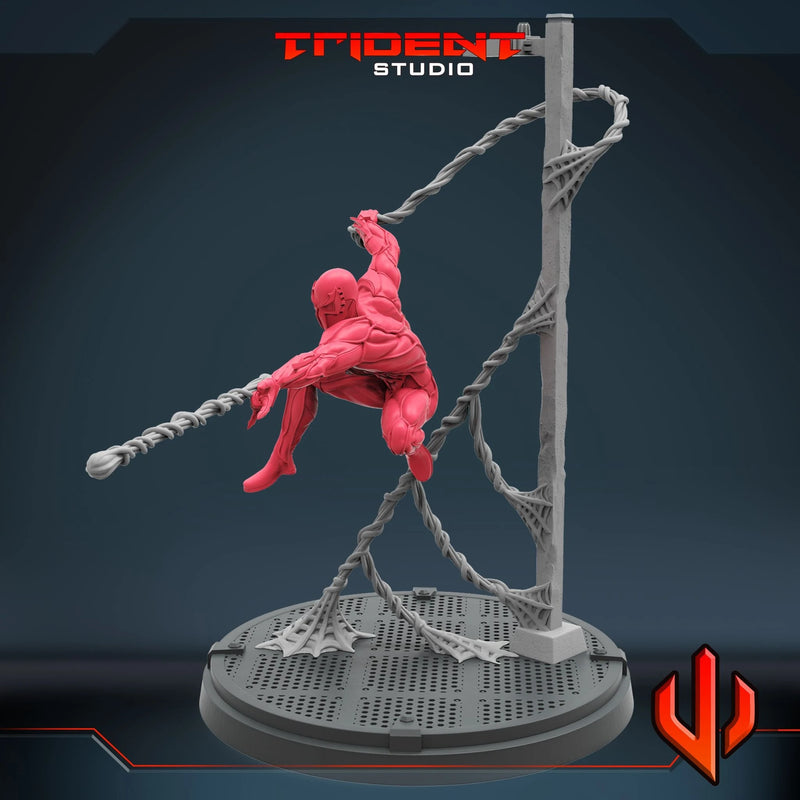Spider-Man Darksuit Marvel MCP-compatible 40mm resin proxy miniature by Trident Miniatures - product image 4