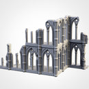 Cathedral Ruins 01 3D printed terrain view 4