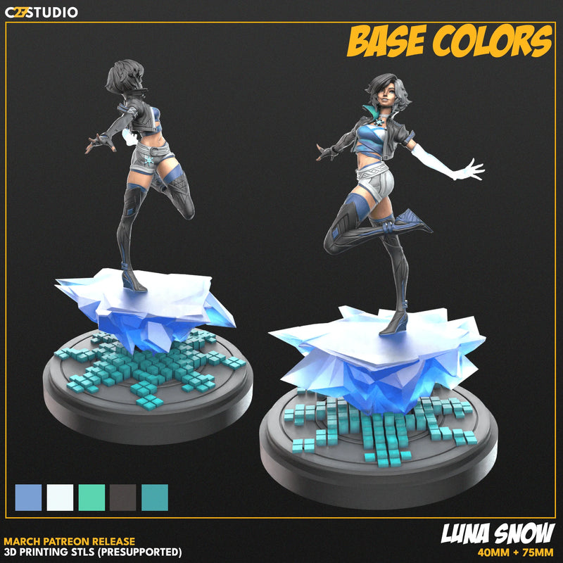 Luna Snow Marvel MCP-compatible resin miniature by C27 Studios - product image 4