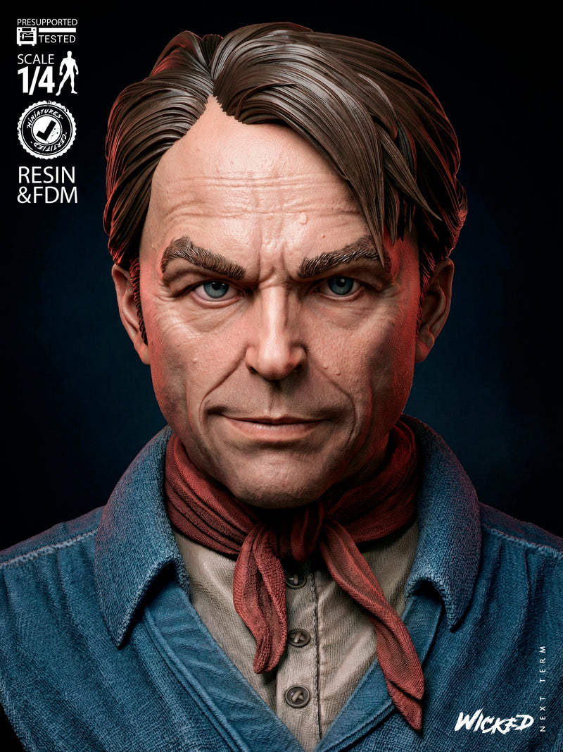 Alan Grant Portrait Bust resin bust kit view 4