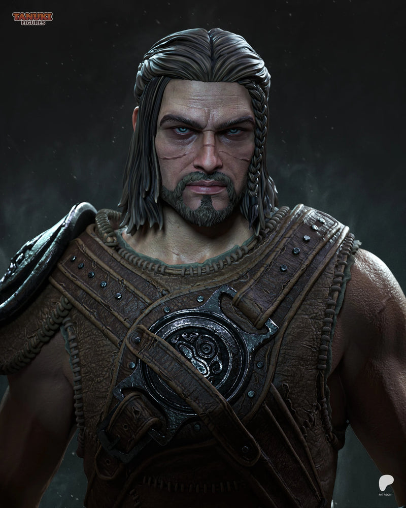 Dovahkiin Resin Statue & Bust - Full Size view 4