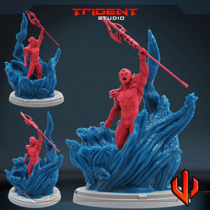 Namor Phoenix Marvel MCP-compatible 40mm resin proxy miniature by Trident Miniatures - product image 4