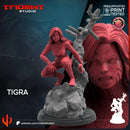 Tigra Marvel MCP-compatible 40mm resin proxy miniature by Trident Miniatures - product image 4