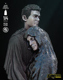 Young Anakin and Padme Bust Portrait