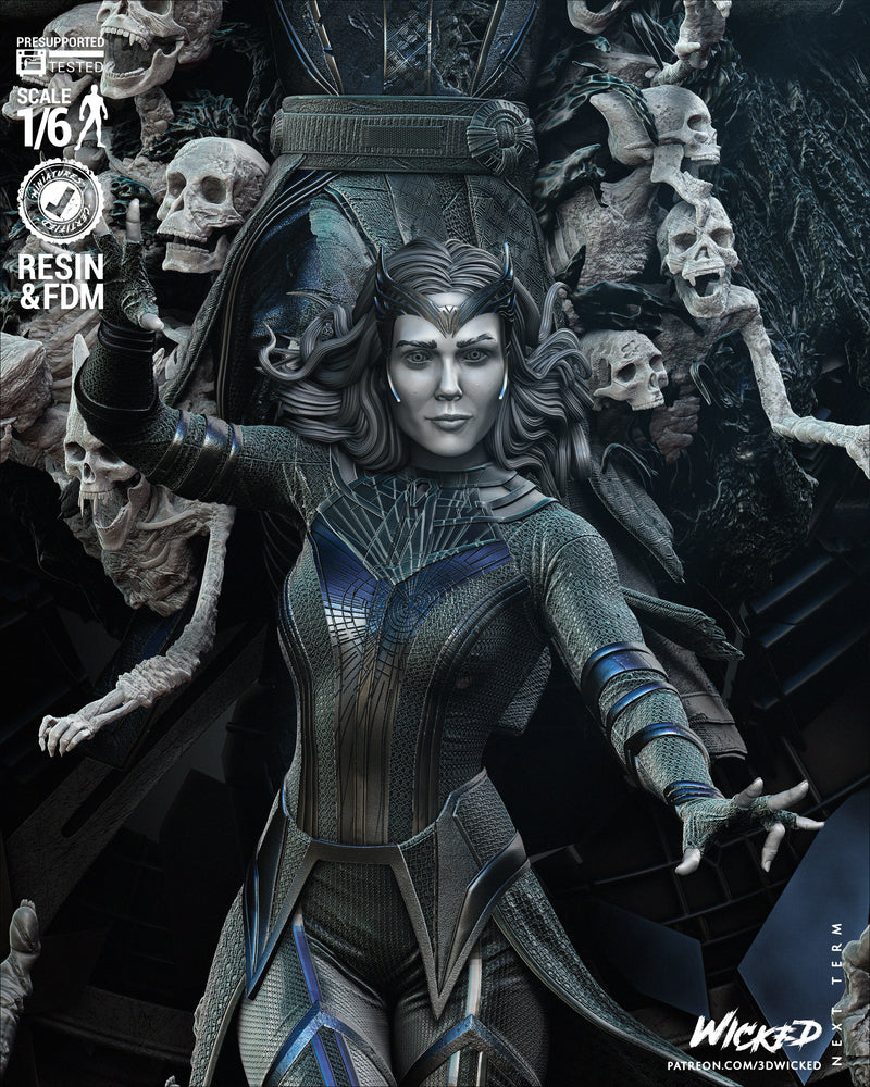 Dead Strange and Scarlet Witch Diorama resin diorama kit view 4