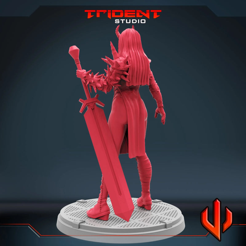 Magik Phoenix - Sculpt B Marvel MCP-compatible 40mm resin proxy miniature by Trident Miniatures - product image 4