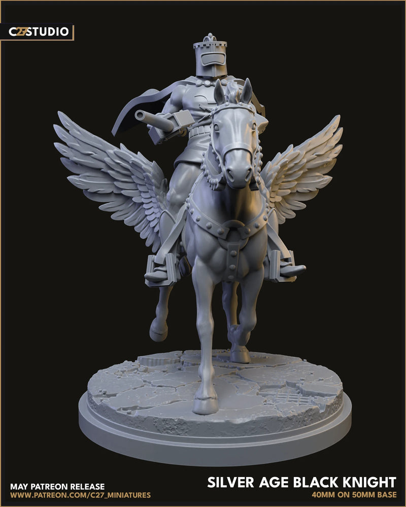 Black Knight (Silver Age) Marvel MCP-compatible resin miniature by C27 Studios - product image 4