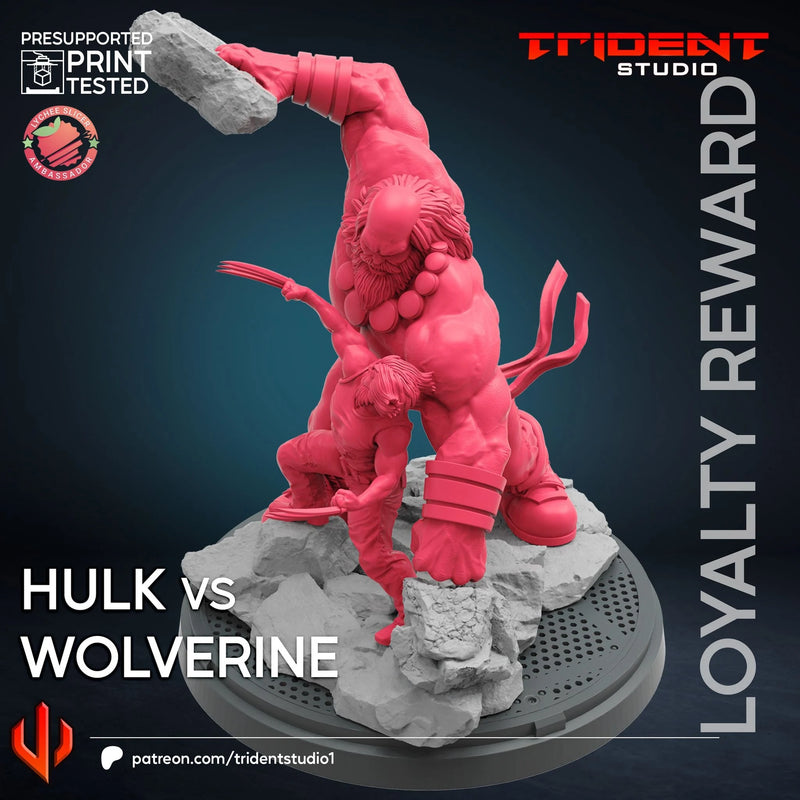 Maestro Vs Wolverine Marvel MCP-compatible 40mm resin proxy miniature by Trident Miniatures - product image 4