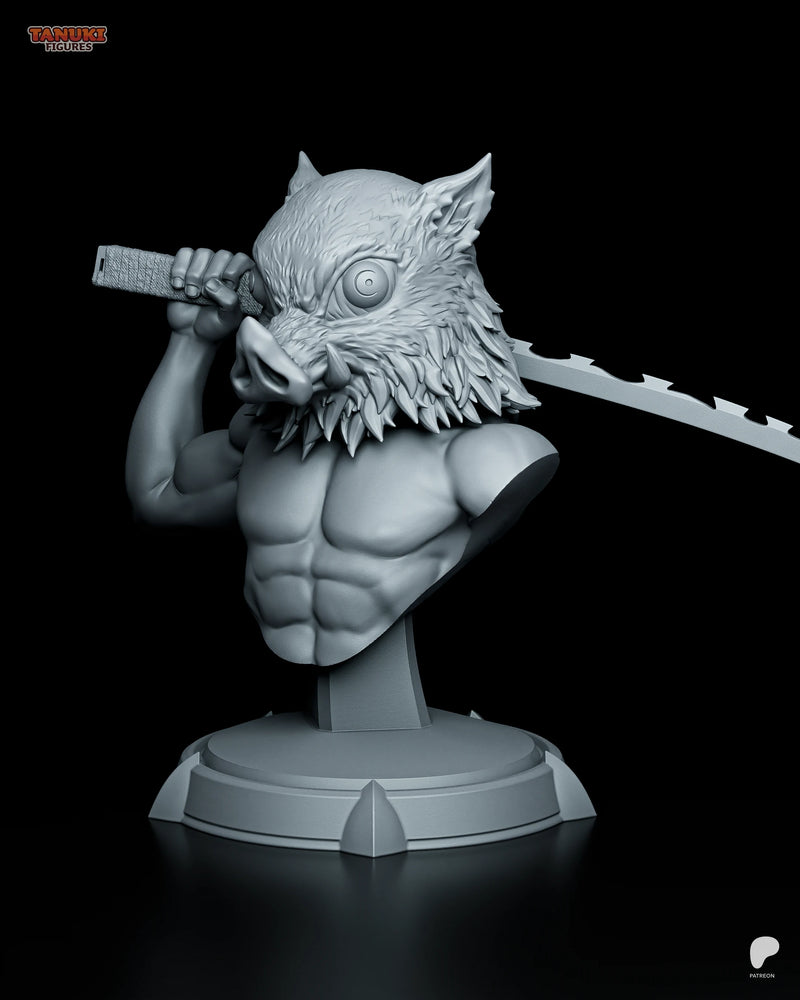 Inosuke Resin Statue & Bust - Bust view 4
