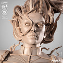 Captain Marvel Portrait Bust resin bust kit view 4