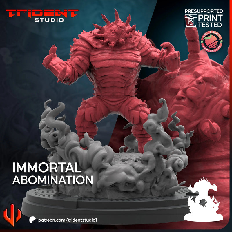 Immortal Abomination Marvel MCP-compatible 40mm resin proxy miniature by Trident Miniatures - product image 4