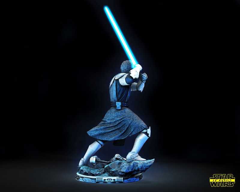 Obi Wan Kenobi (Clone Wars) Sculpture