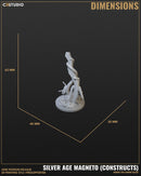 Magneto + Construct (Silver Age) Marvel MCP-compatible resin miniature by C27 Studios - product image 4