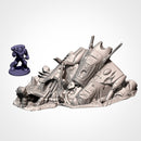 Xenos Crashed Ships 3D printed terrain view 4