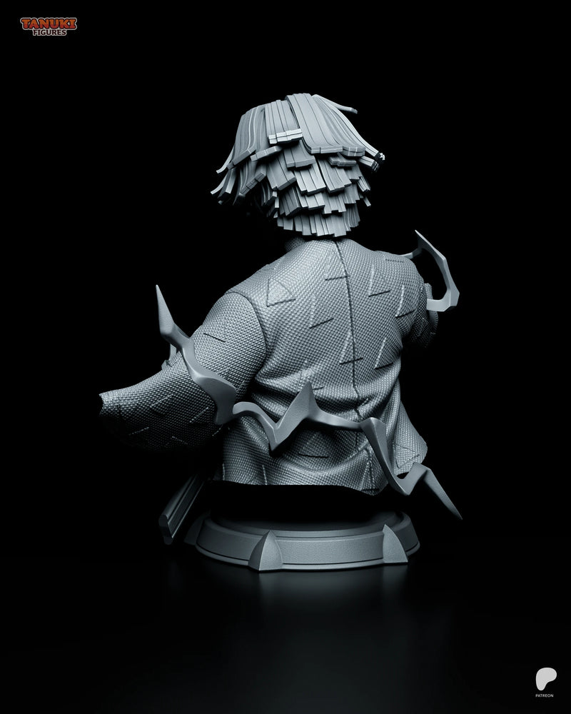 Zenitsu Resin Statue & Bust - Bust view 4