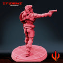 Captain Carter - Sculpt D Marvel MCP-compatible 40mm resin proxy miniature by Trident Miniatures - product image 4