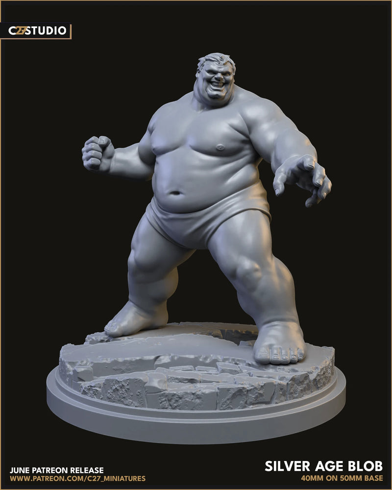 Blob (Silver Age) Marvel MCP-compatible resin miniature by C27 Studios - product image 4
