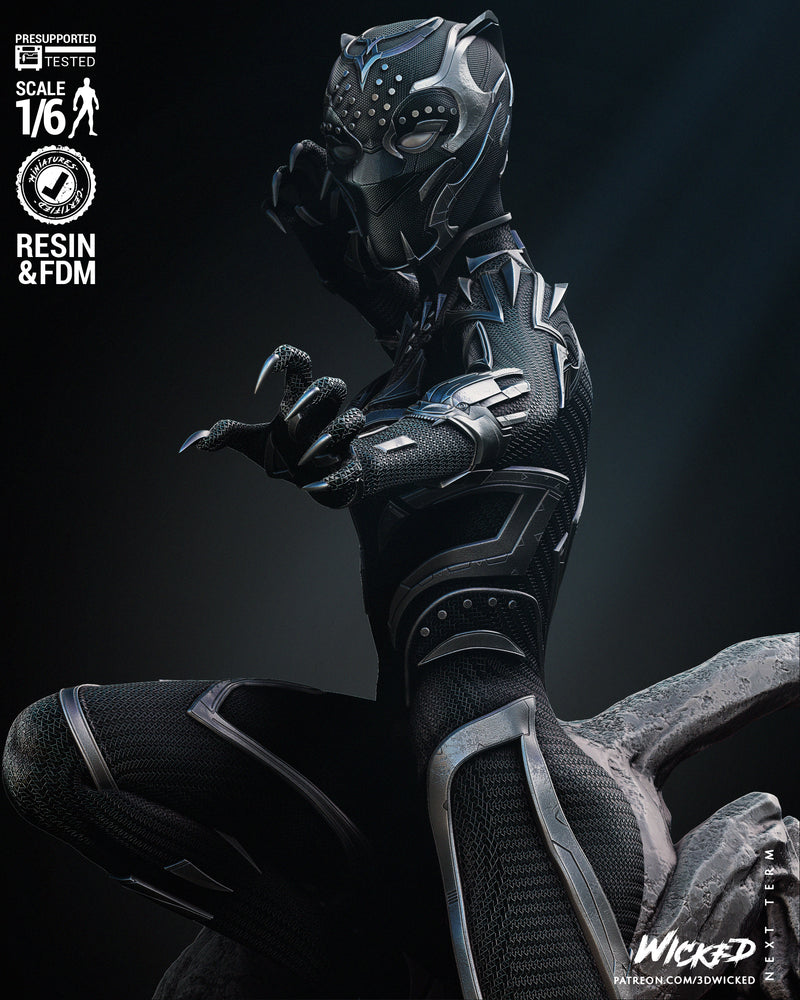 Black Panther Shuri 2024 Sculpture resin statue kit view 4