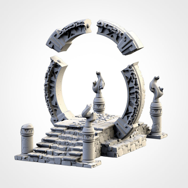 Ancient Civilization 3D printed terrain view 4
