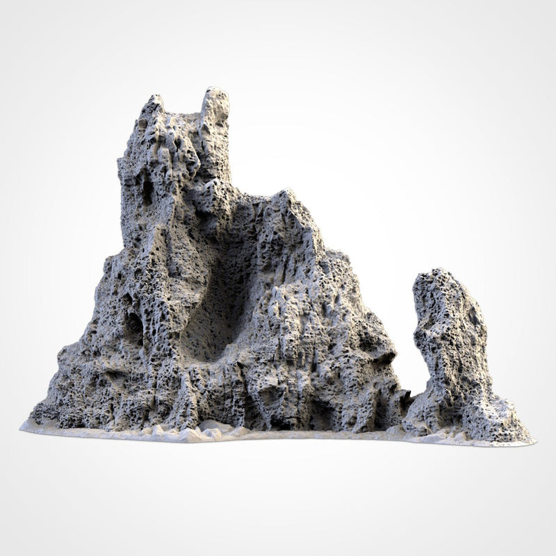 Volcanic Rocks 3D printed terrain view 4