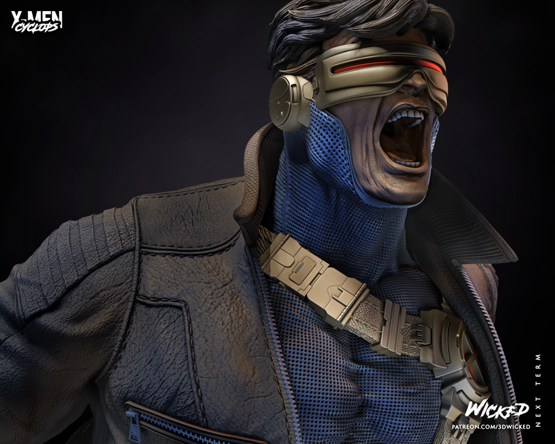 Cyclops Bust resin bust kit view 4