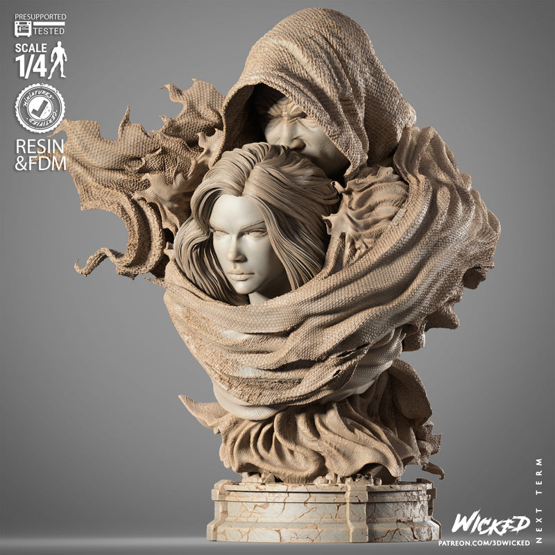 Cloak and Dagger Portrait Bust resin bust kit view 4