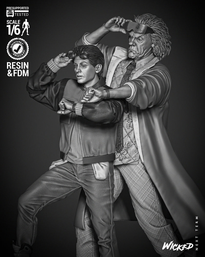 Back To The Future Diorama resin diorama kit view 4