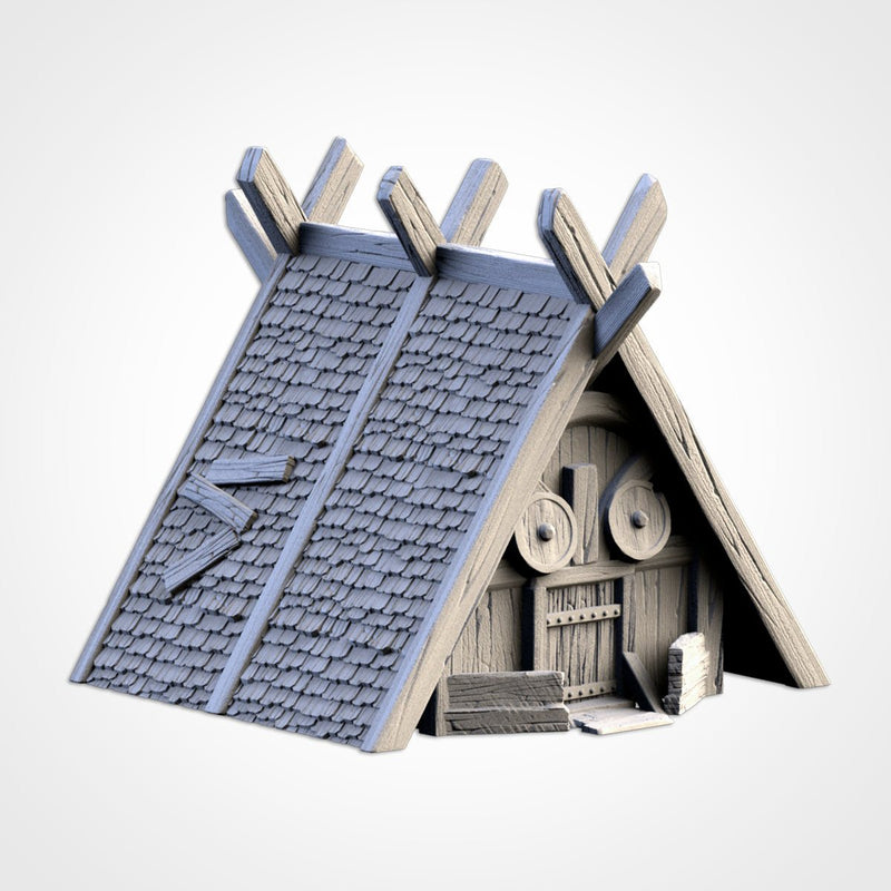 Viking Houses 3D printed terrain view 4