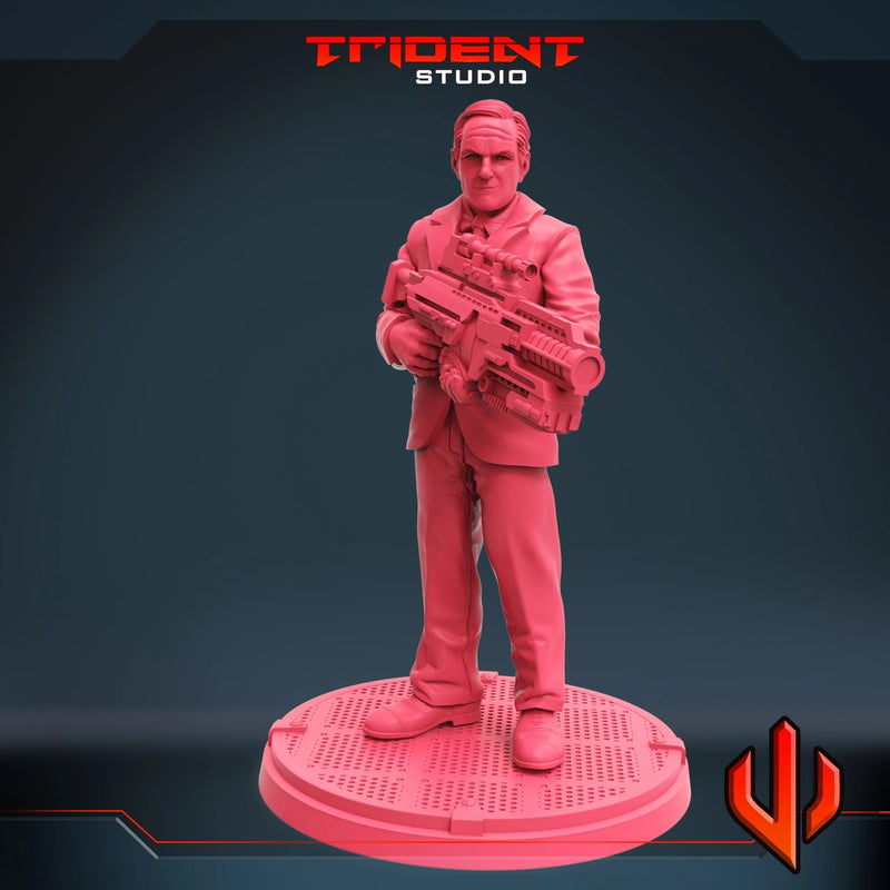 Phil Coulson - Sculpt B Marvel MCP-compatible 40mm resin proxy miniature by Trident Miniatures - product image 4