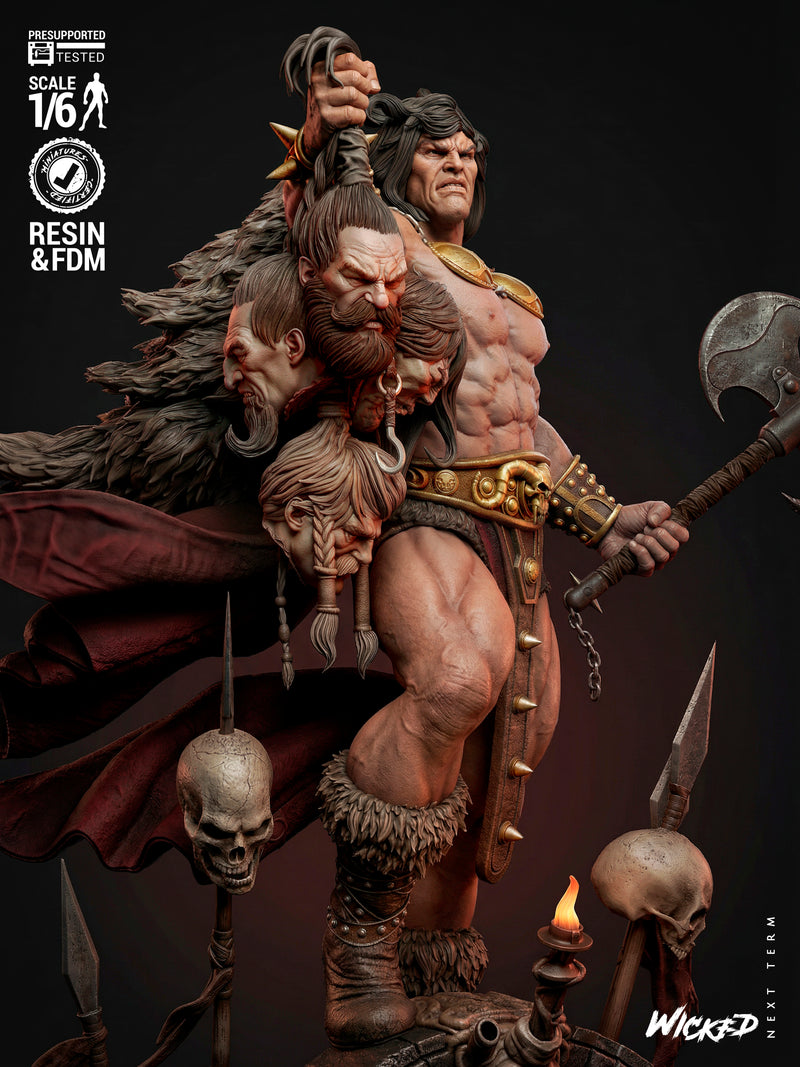 Conan The Barbarian Sculpture resin statue kit view 4