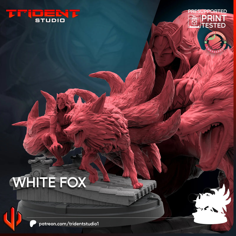 White Fox Marvel MCP-compatible 40mm resin proxy miniature by Trident Miniatures - product image 4