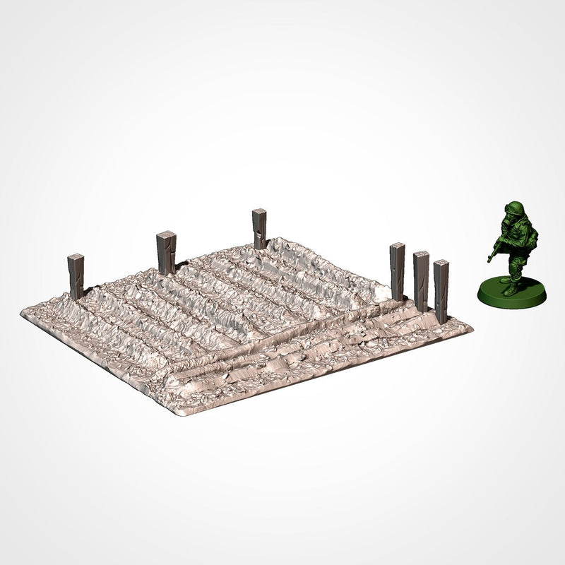 Crops 3D printed terrain view 4