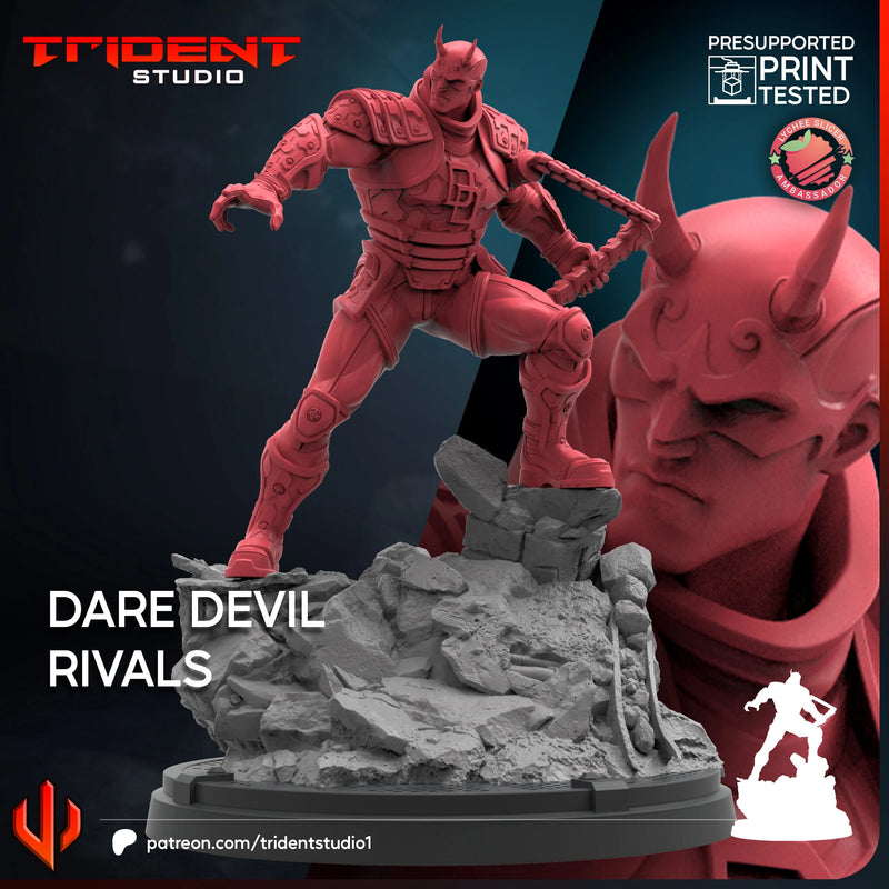 Daredevil Rivals Marvel MCP-compatible 40mm resin proxy miniature by Trident Miniatures - product image 4