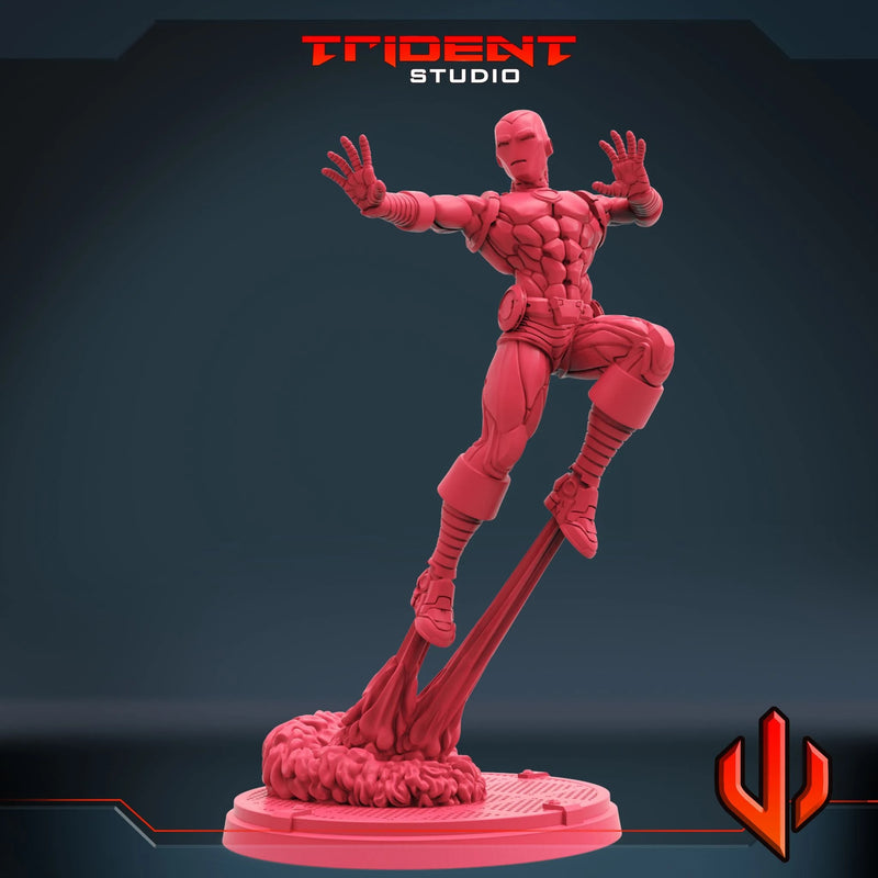 Classic Iron Man - Sculpt B Marvel MCP-compatible 40mm resin proxy miniature by Trident Miniatures - product image 4