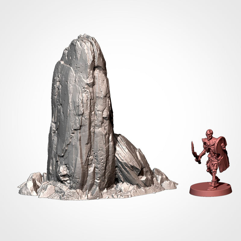 Rocky Scatter Terrain 3D printed terrain view 4