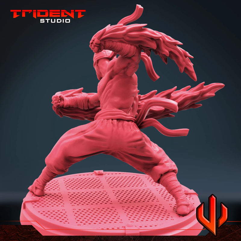 Iron Fist - Sculpt A Marvel MCP-compatible 40mm resin proxy miniature by Trident Miniatures - product image 4