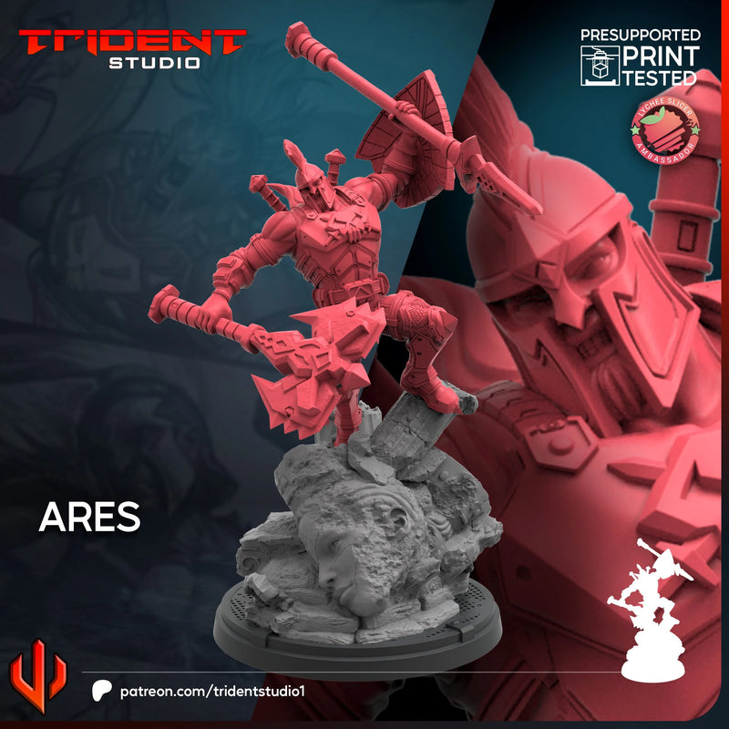 Ares Marvel MCP-compatible 40mm resin proxy miniature by Trident Miniatures - product image 4