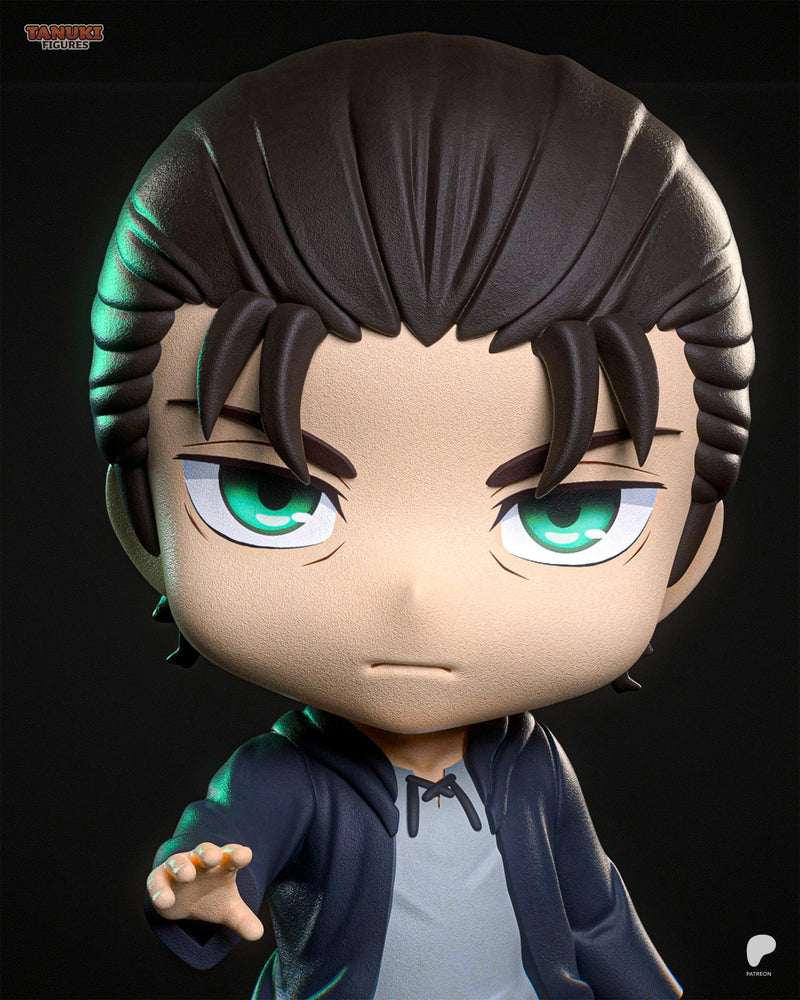 Eren Chibi Resin Figure - Chibi view 4